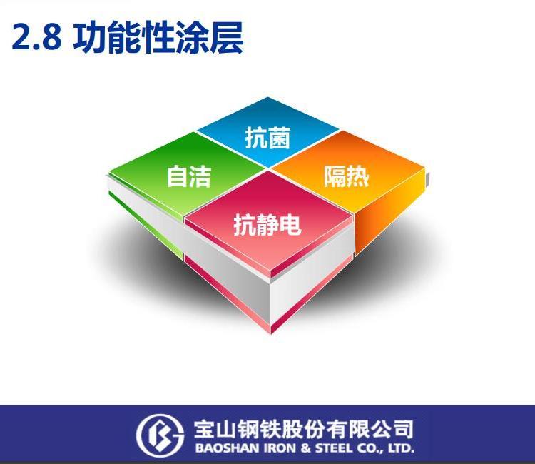 國(guó)標(biāo)GY03橄欖灰0.5*1000上海寶鋼抗靜電彩鋼卷用途