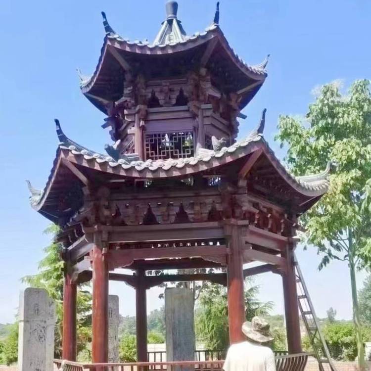 旅游景區(qū)涼亭山莊乘涼涼亭農(nóng)莊休閑涼亭美麗鄉(xiāng)村八角涼亭長(zhǎng)廊實(shí)木