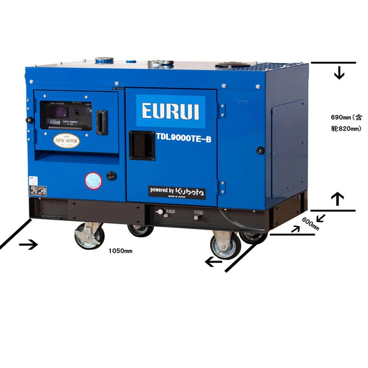 原裝整機(jī)進(jìn)口久保田動力雅馬哈款東洋柴油靜音發(fā)電機(jī)TDL9000TE-B