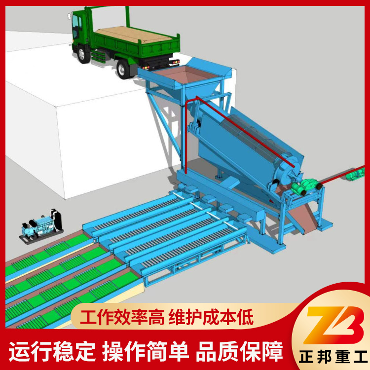 大型沙金淘洗設(shè)備自動化程度高堅固耐用耐磨低耗