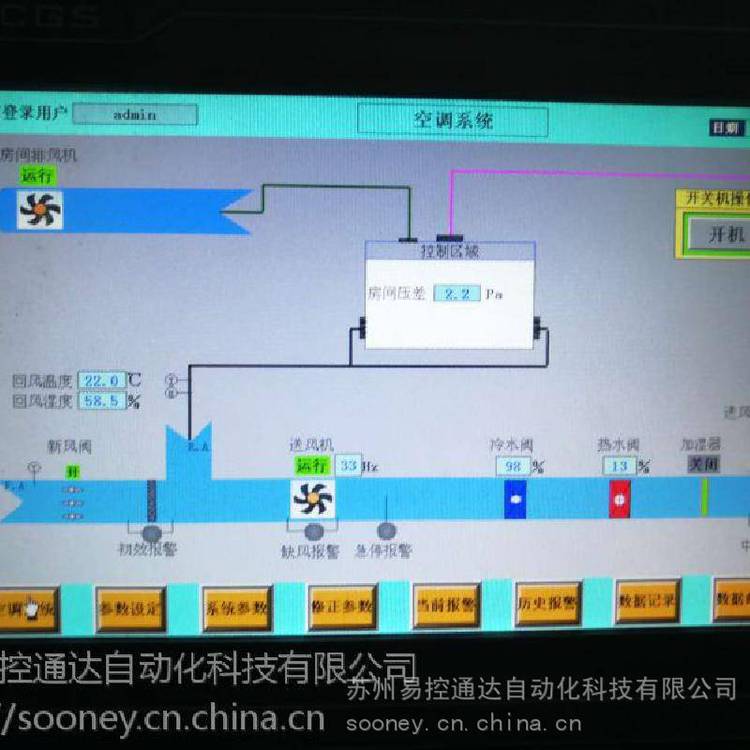 國標S100型凈化空調(diào)自控系統(tǒng)，空調(diào)自動化控制系統(tǒng)超溫預警