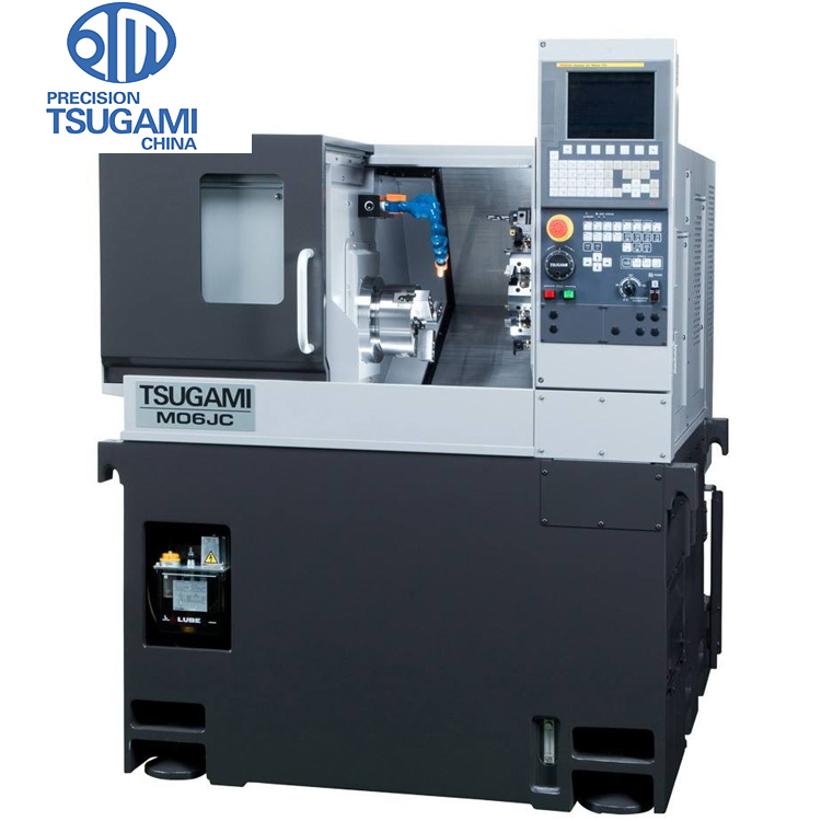 日本津上M06JC刀塔車床單機自動化6寸卡盤車銑復(fù)合數(shù)控車床