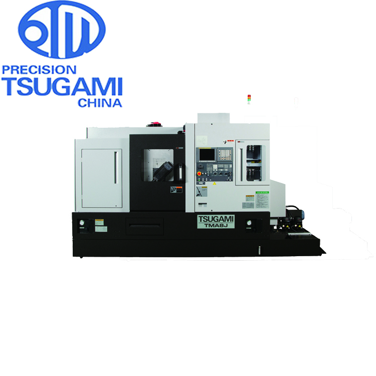 日本津上TMA8J五軸車銑復(fù)合機(jī)可立臥轉(zhuǎn)換工具主軸數(shù)控車床