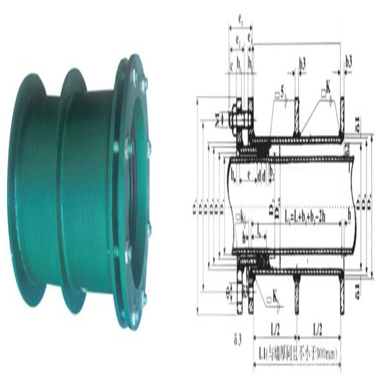 浩坤DN100柔性防水套管02S404剛性穿墻管碳鋼B型建筑用管道穿墻