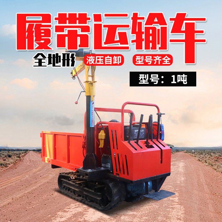 合創(chuàng)1-6噸小型履帶式運(yùn)輸車爬山虎履帶車多功能履帶自卸車