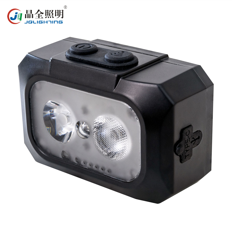 微型防爆頭燈晶全照明BJQ5106頭戴式LED強(qiáng)光燈2×3W黑色DC3.7V