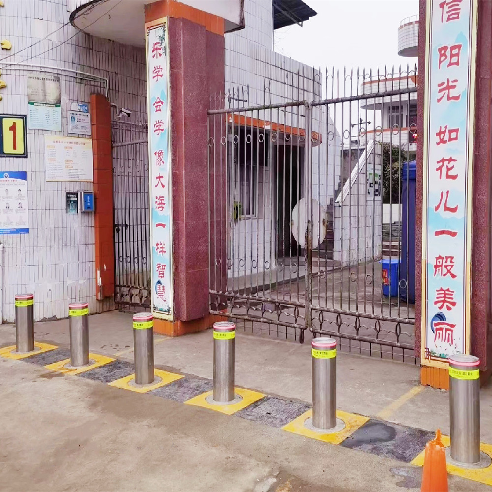 全自動(dòng)升降柱防撞柱廠地面路樁停車場(chǎng)用不銹鋼升降樁廠家直供