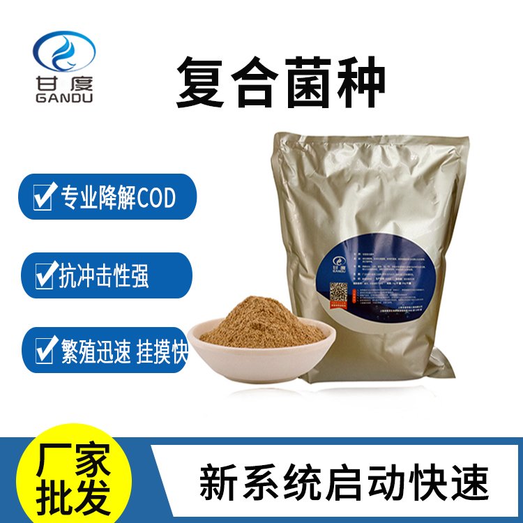 甘度復(fù)合菌種組合式填料掛膜用微生物菌劑規(guī)格齊全