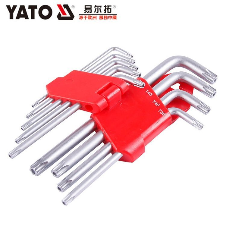 易爾拓工具9件套星形加長(zhǎng)內(nèi)六角扳手組套T10-T50YATO工具YT-58827