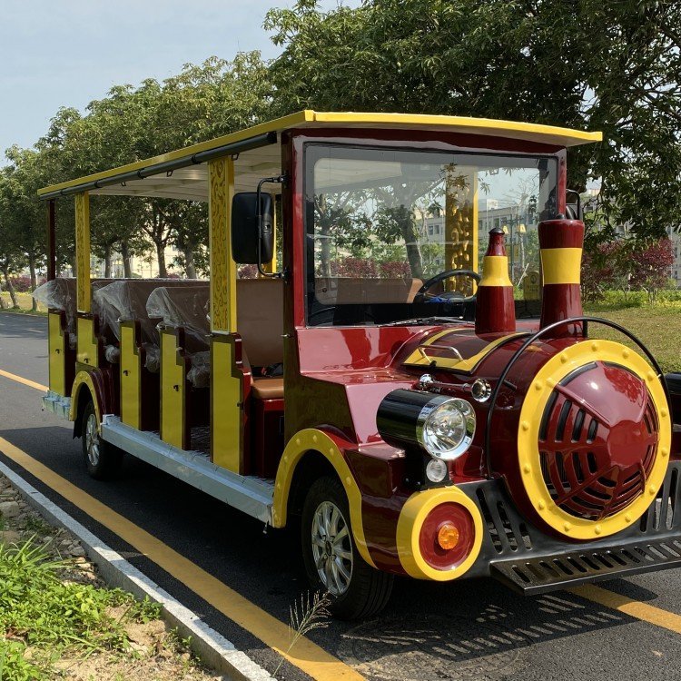 大型商場公園網(wǎng)紅繽紛無軌電動觀光小火車可坐人游樂設(shè)備