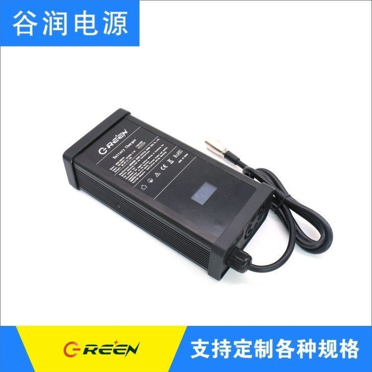 認證齊全微調(diào)電壓10S600W大功率AGV鋰電智能42V充電器14.2A谷潤源