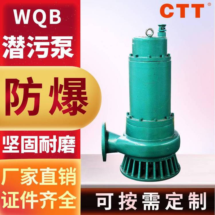 WQB防爆污水泵廠用潛水排污泵50WQB15-15-1.5可定制***污水泵