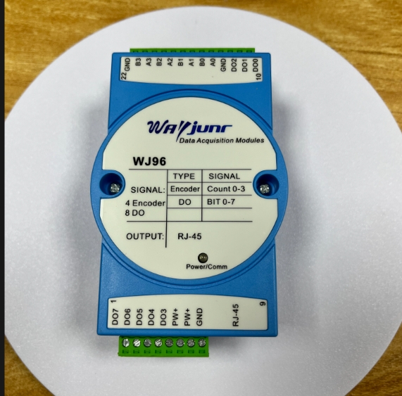 編碼器脈沖計(jì)數(shù)器8路DO轉(zhuǎn)RJ45ModbusTCP模塊