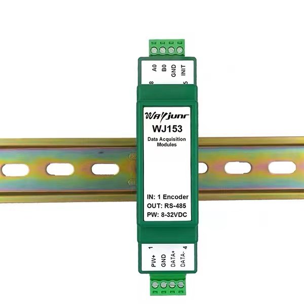 1路光柵尺磁柵尺編碼器4倍頻脈沖計數(shù)器，ModbusRTU模塊WJ153