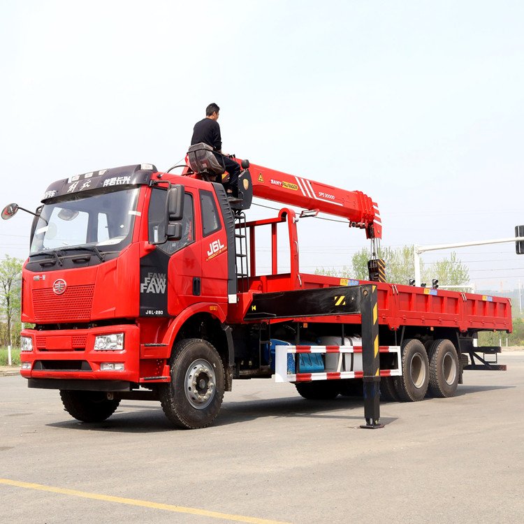 三一一車多用12噸隨車吊車后雙橋底盤自卸吊自吊車吊機