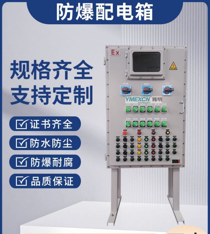 防爆碳鋼控制箱Q235鋼板噴塑安全隔爆配電箱壁式立式動力柜