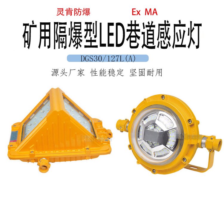 礦用防爆型LED感應(yīng)燈DGS30\/127L(A)煤礦隔爆聲控?zé)舻湍芎臒o(wú)閃爍