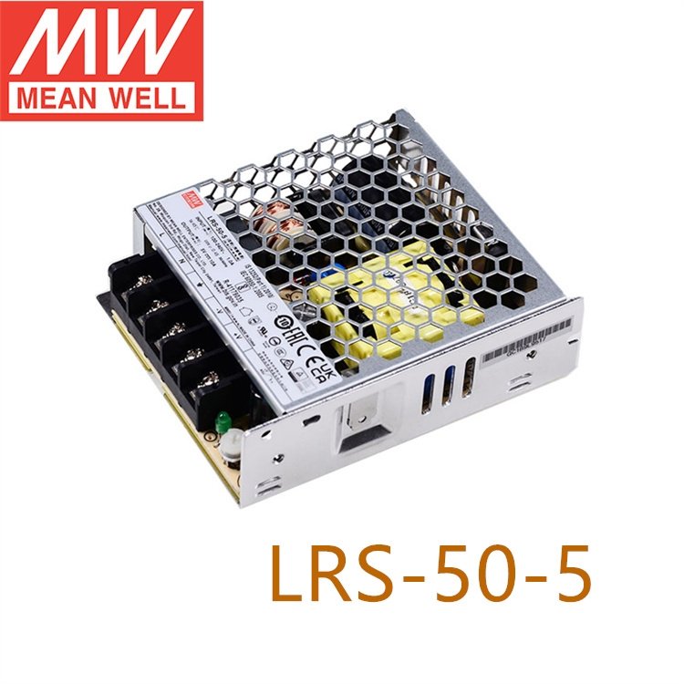 LRS-50-5明緯全新正品50w5v0-10a單組輸出封閉型開關(guān)電源供應器