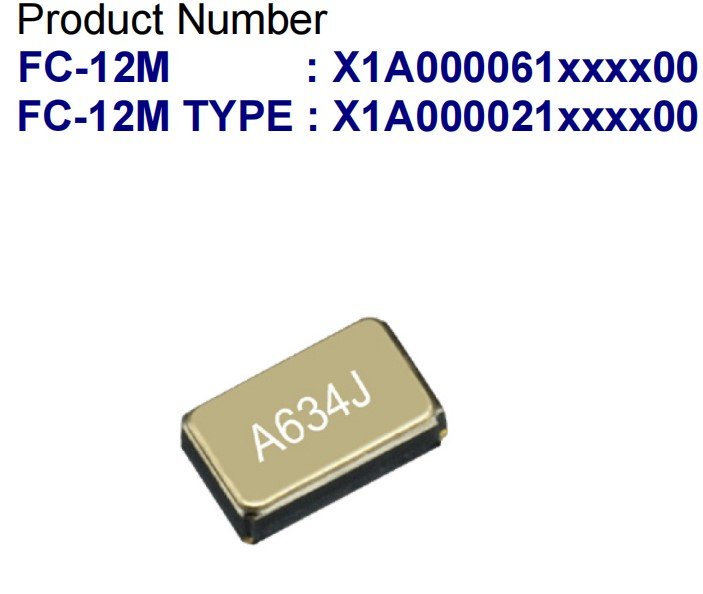 X1A000061000800晶振FC-12M晶體原裝愛(ài)普生電子數(shù)碼高性能專用