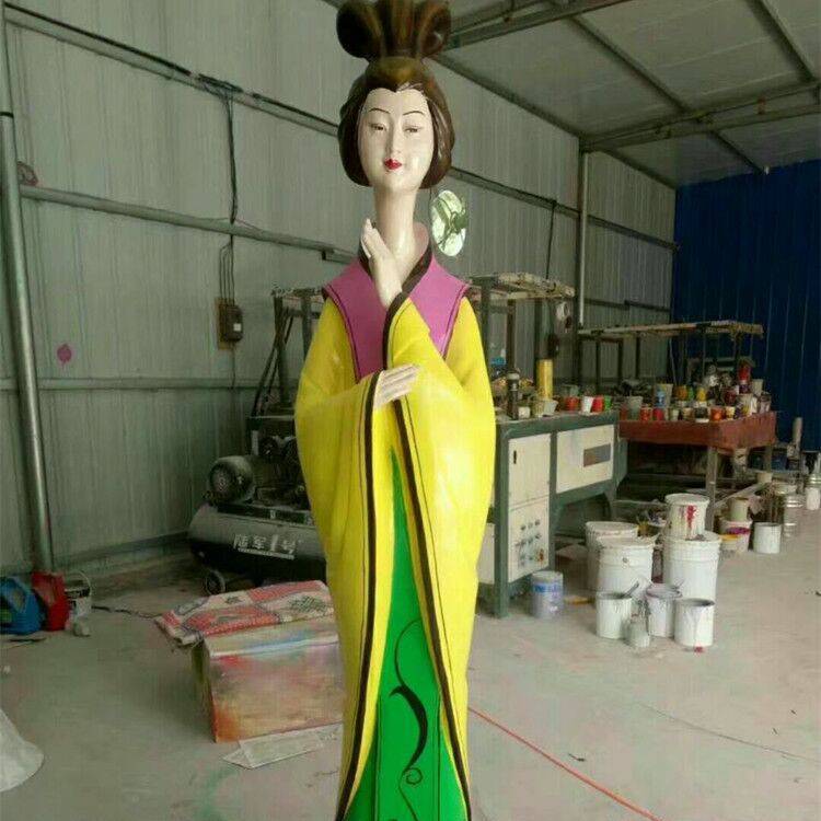 古代貂蟬人物雕塑玻璃鋼大唐四大美人雕塑歷史人像雕塑港城雕塑