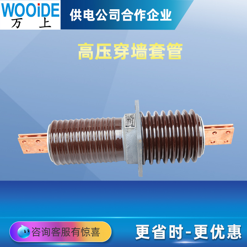 CWB-20KV\/4000A高壓穿墻套管銅排10*120*3法蘭安裝孔200*200CWC