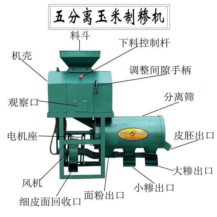 廠家供貨玉米制糝機(jī)，自動(dòng)脫皮，一機(jī)出多種玉米渣機(jī)器