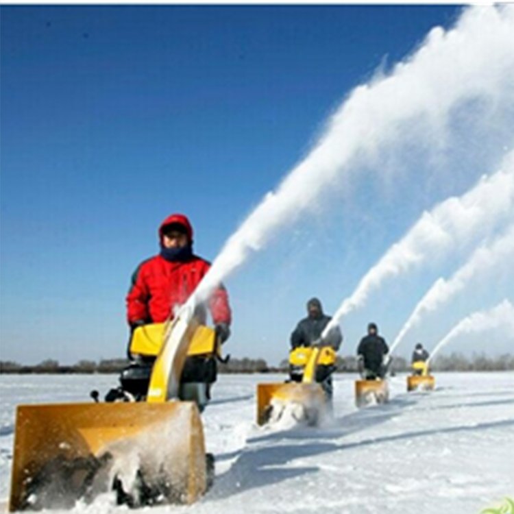 批發(fā)輪式手推滾雪式除雪機，市政公路掃雪機廠家