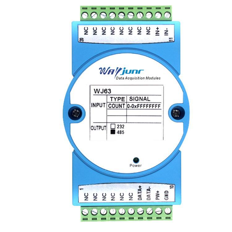 頻率測量，modbusRTU模塊，工控機外置計數器，生產線產品計數WJ63