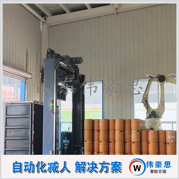 啤酒桶全自動(dòng)裝車設(shè)備，機(jī)器人推進(jìn)式裝車機(jī)應(yīng)用多種車型